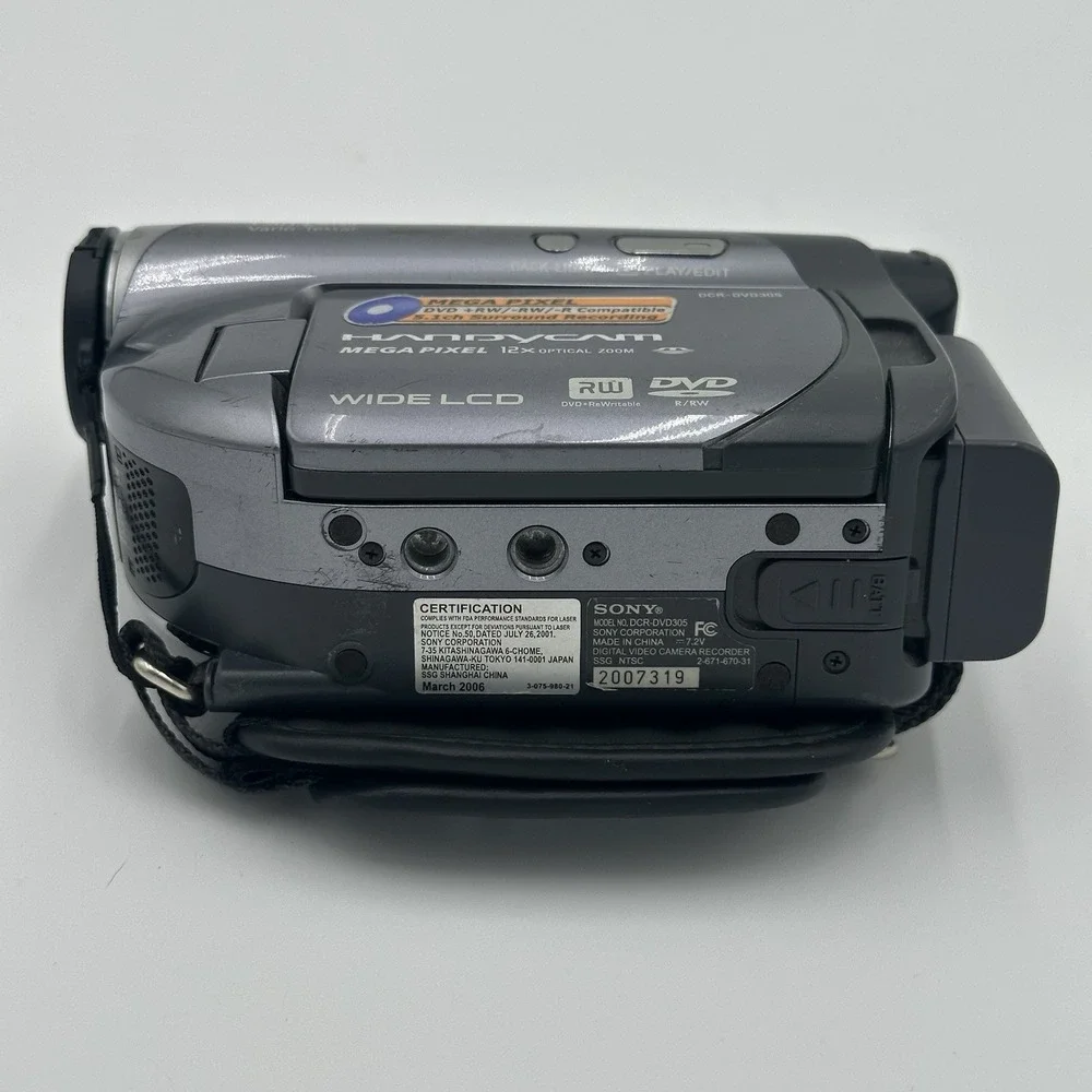 Sony DCR-DVD305 Handycam Camcorder With Original Box & SD Card Mega Pixel